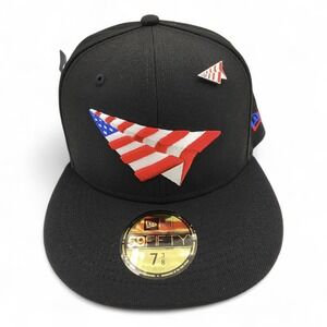 Roc Nation Paper Planes Hat w/‎ Pin New Era 59Fifty Size 7 3/8 Fitted Cap NEW